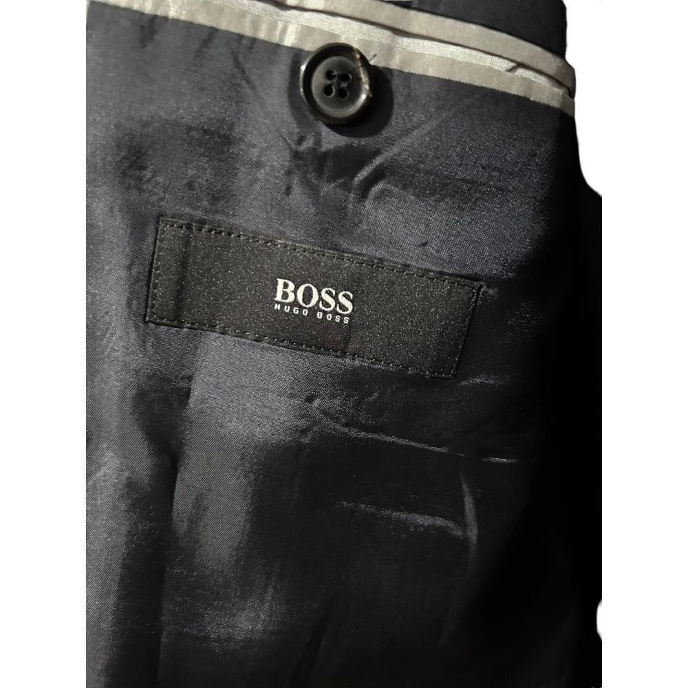 Boss Hugo Boss Two Button Single Breasted Sport Coat Blazer Navy Blue Size 42R - Picture 9 of 15